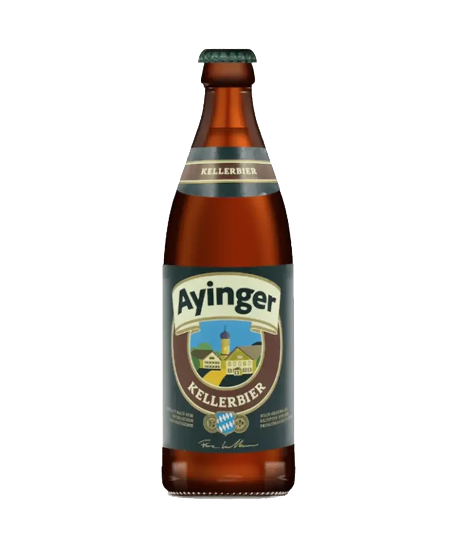 Ayinger Kellerbier German Lager – 6 x 500ml Bottles (4.9% ABV)