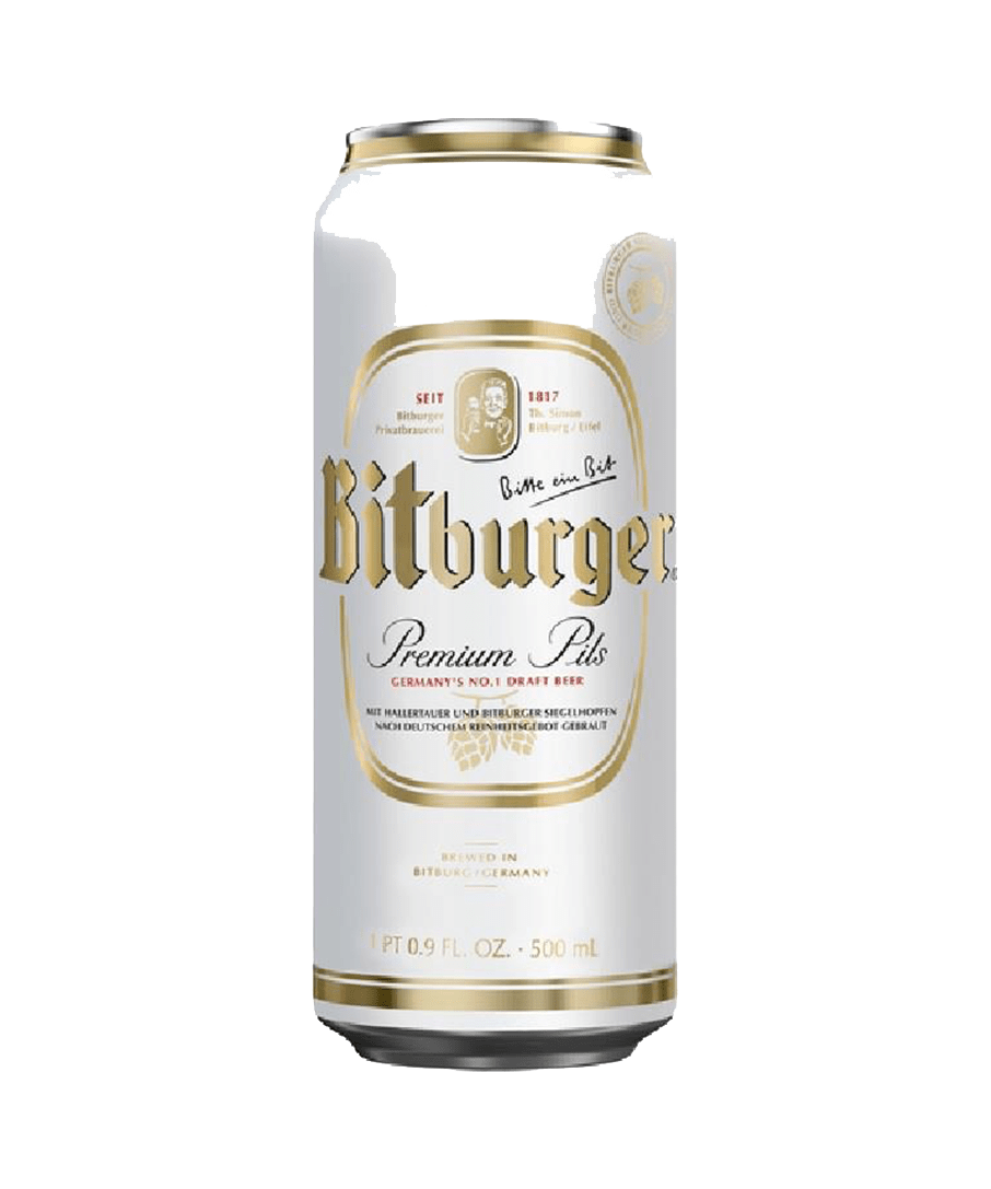Bitburger Premium Pilsner – 6 x 500ml Cans (4.8% ABV)