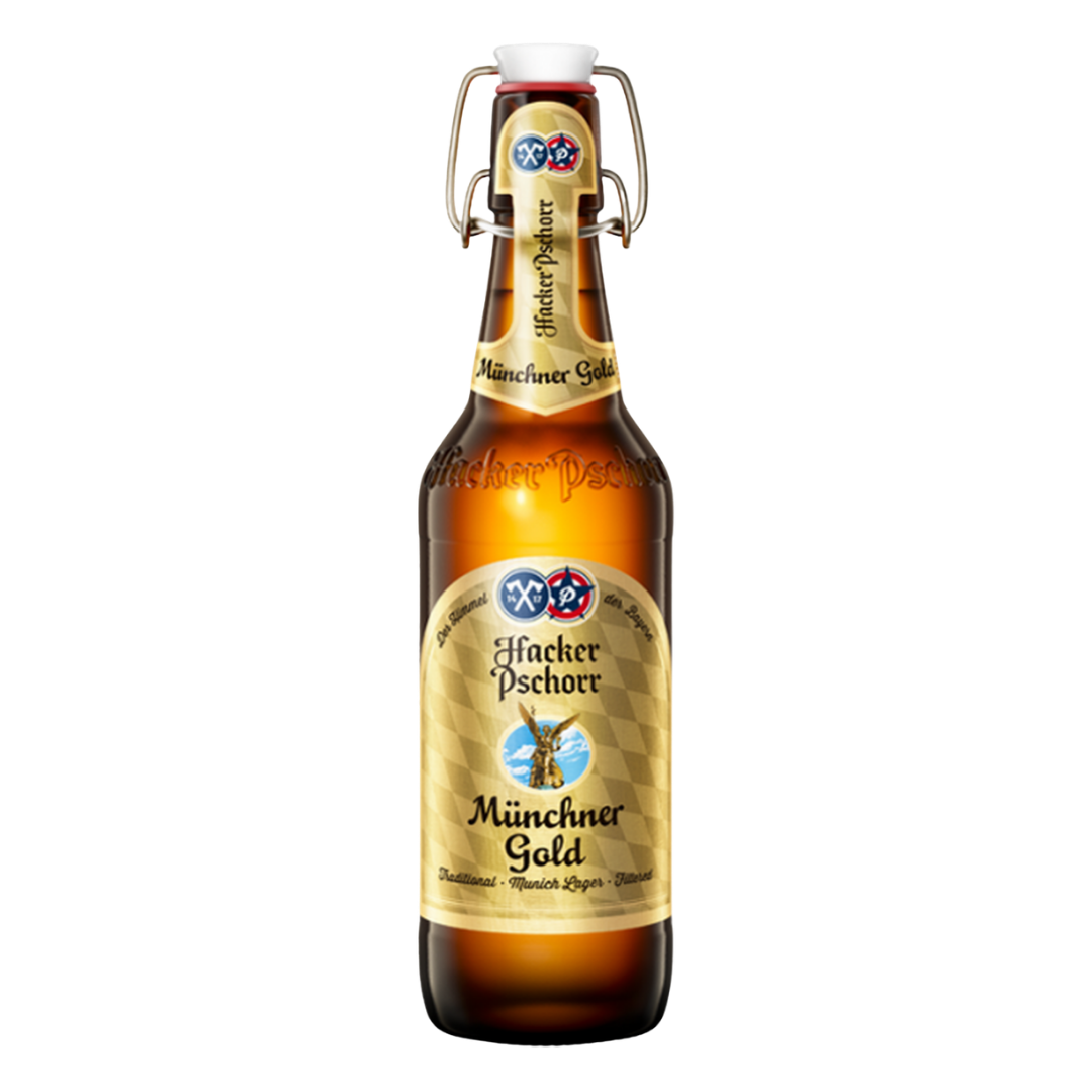 Hacker-Pschorr Munchner Gold Helles Lager - 500ml Bottle (5.5% ABV)