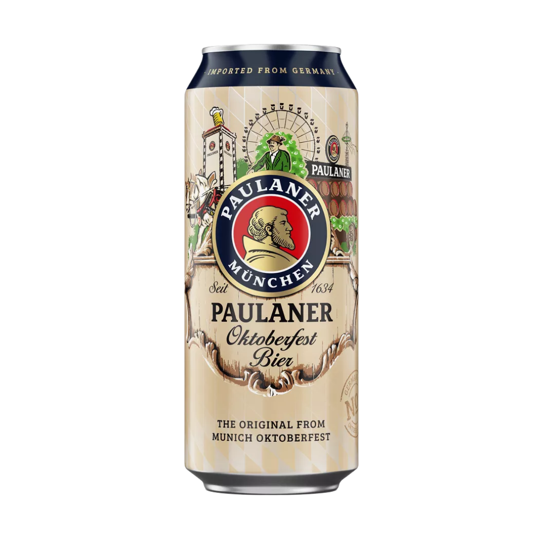 Paulaner Oktoberfest Beer - 6 x 500ml Cans (6% ABV)