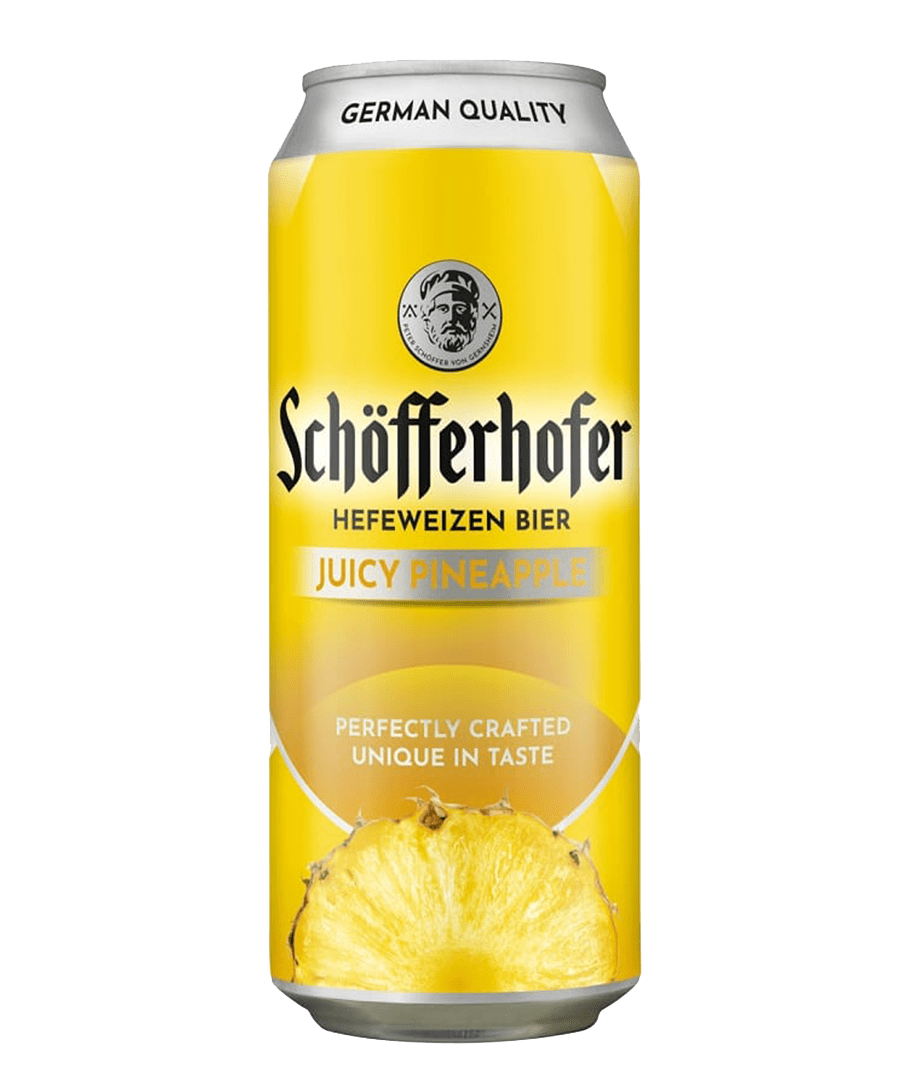 Schofferhofer Pineapple Low Alcohol Radler – 6 x 500ml Cans (2.5% ABV)