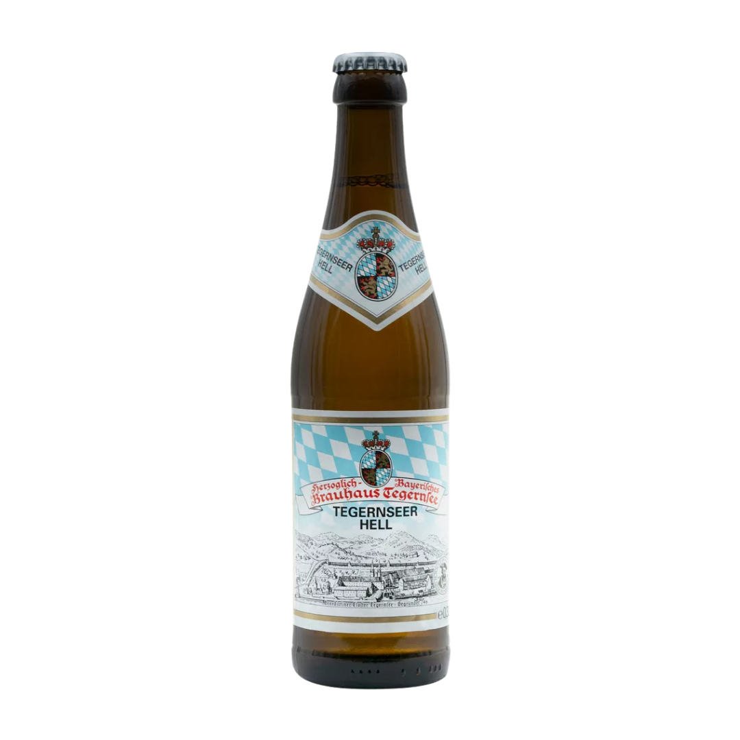 Tegernsee Hell German Beer - 6 x 330ml Bottles (4.8% ABV)