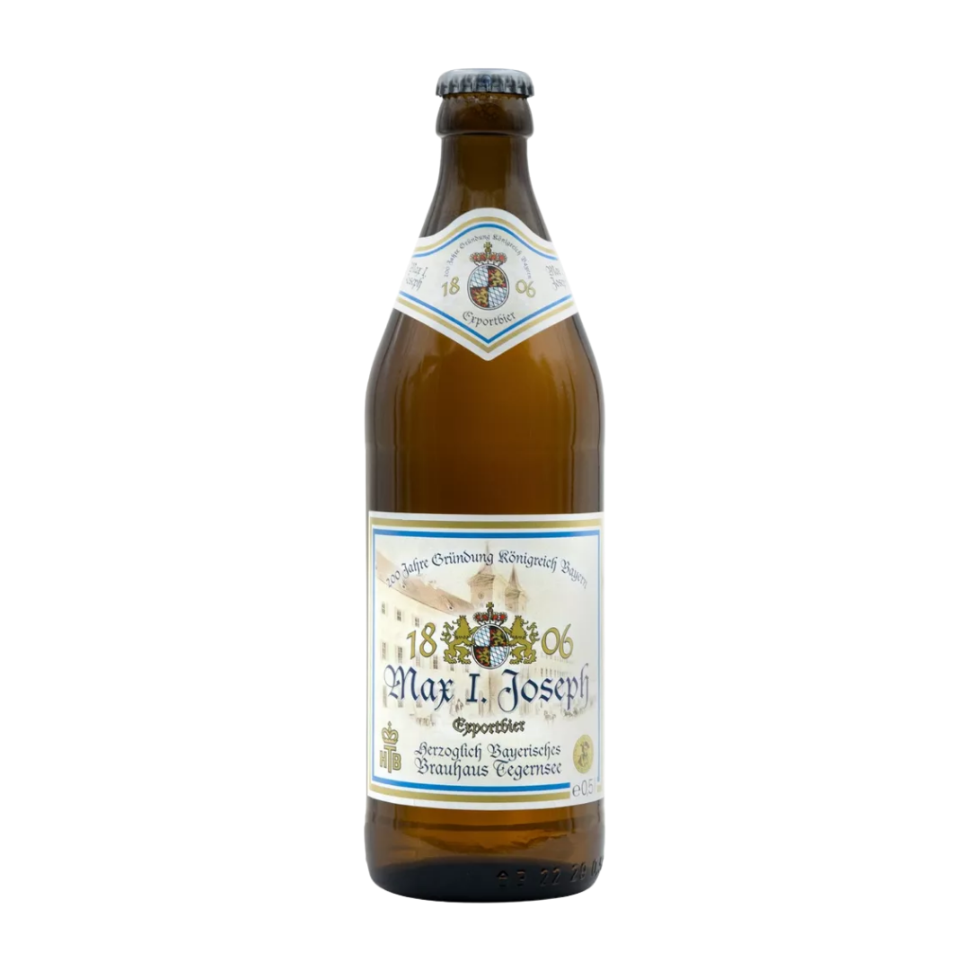 Tegernsee Max Joseph 1806 Helles Beer - 6 x 500ml Bottles (5.2% ABV)