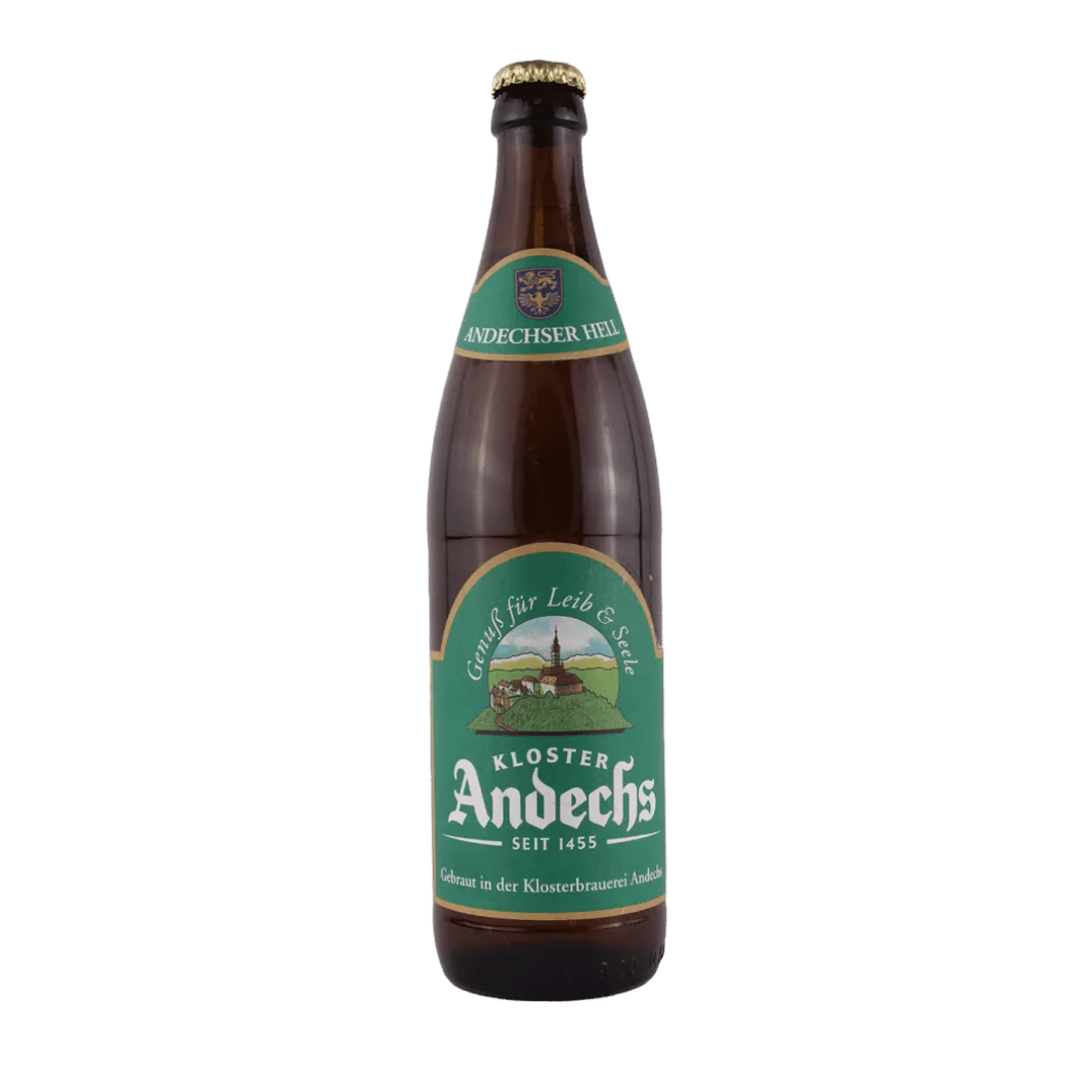 Andechs Andechser Hell German Lager - 500ml Bottle (4.8% ABV) German Beer