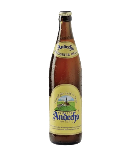 Andechs Weissbier Hell German Wheat Beer – 6 x 500ml Bottles (5.5% ABV)