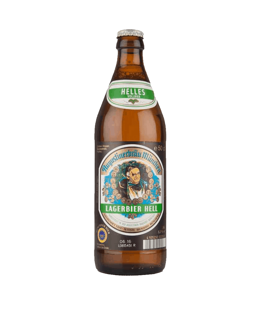 Augustiner Helles Lagerbier German Lager – 6 x 500ml Bottles (5.2% ABV)