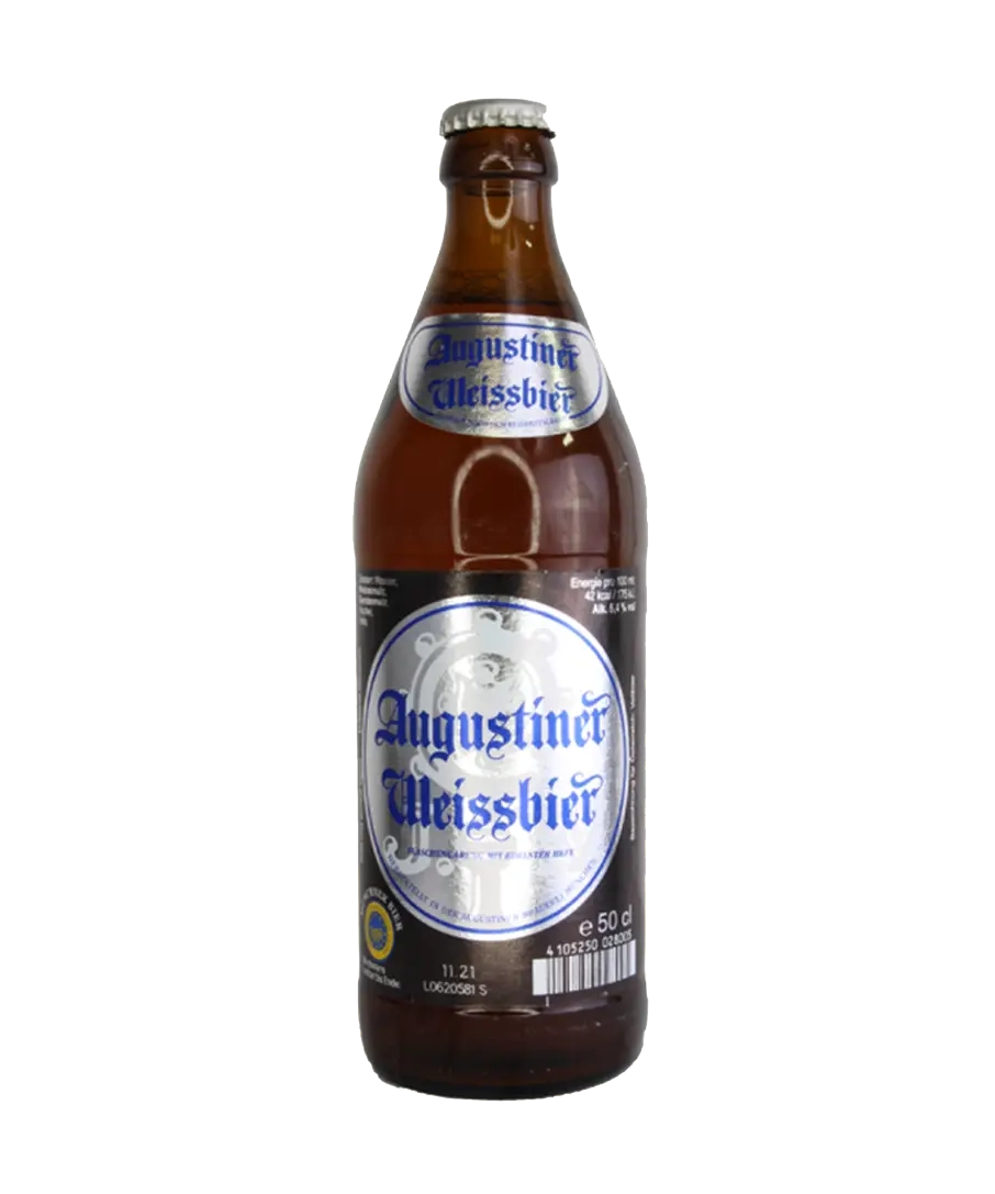 Augustiner Weissbier German Wheat Beer – 6 x 500ml Bottles (5.4% ABV)