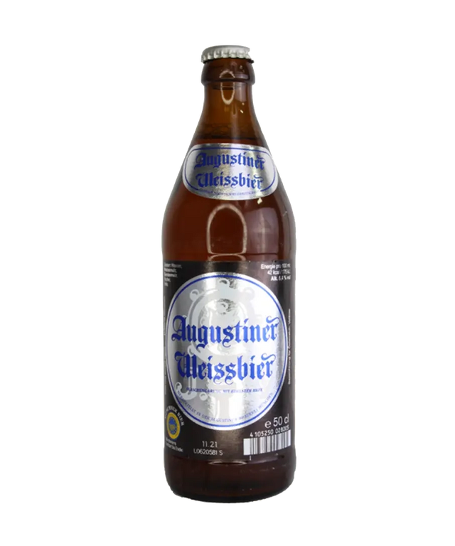 Augustiner Weissbier German Wheat Beer – 6 x 500ml Bottles (5.4% ABV)