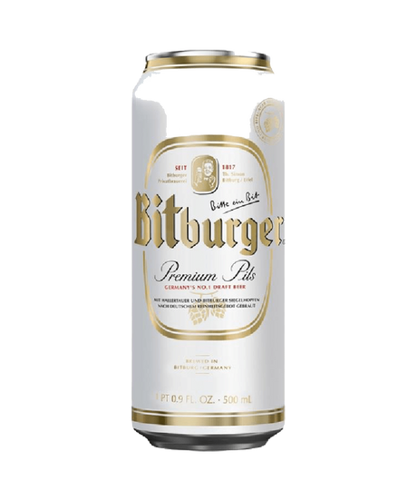 Bitburger Premium Pilsner – 6 x 500ml Cans (4.8% ABV)