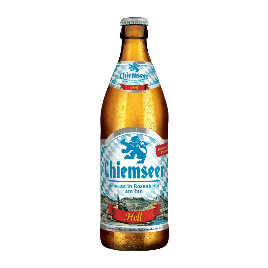 Chiemseer Hell German Lager - 500ml Bottle (4.9% ABV) German Beer