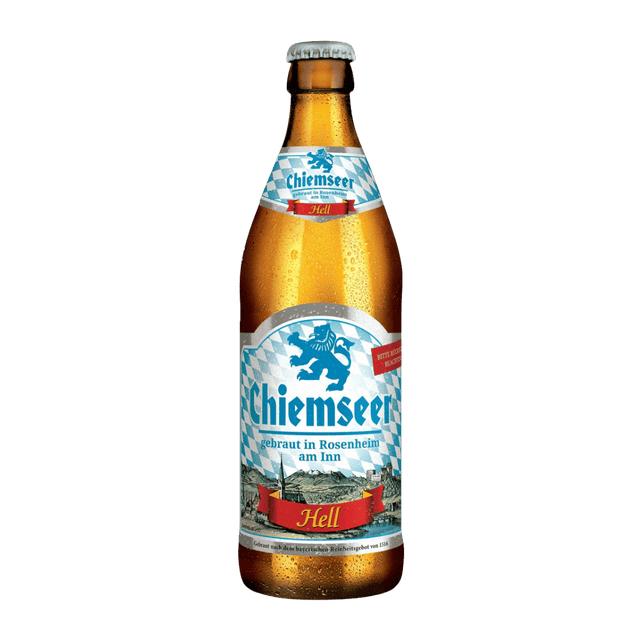 Chiemseer Hell German Lager - 500ml Bottle (4.9% ABV) German Beer