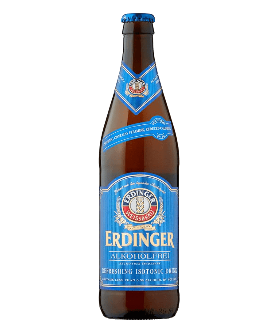 Erdinger Alkoholfrei Alcohol Free Wheat Beer – 6 x 500ml Bottles (0.5% ABV)