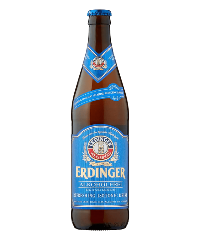 Erdinger Alkoholfrei Alcohol Free Wheat Beer – 6 x 500ml Bottles (0.5% ABV)
