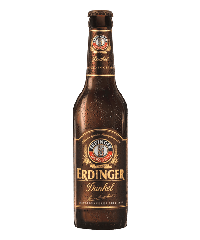 Erdinger Dunkel Dark German Wheat Beer – 6 x 500ml Bottles (5.3% ABV)