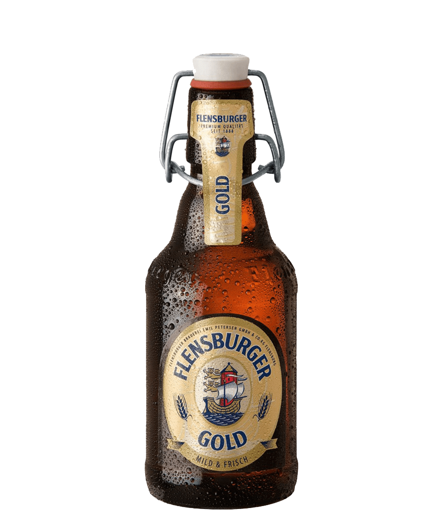 Flensburger Gold German Lager – 6 x 330ml Bottles (4.8% ABV)