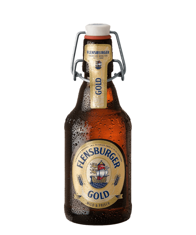 Flensburger Gold German Lager – 6 x 330ml Bottles (4.8% ABV)