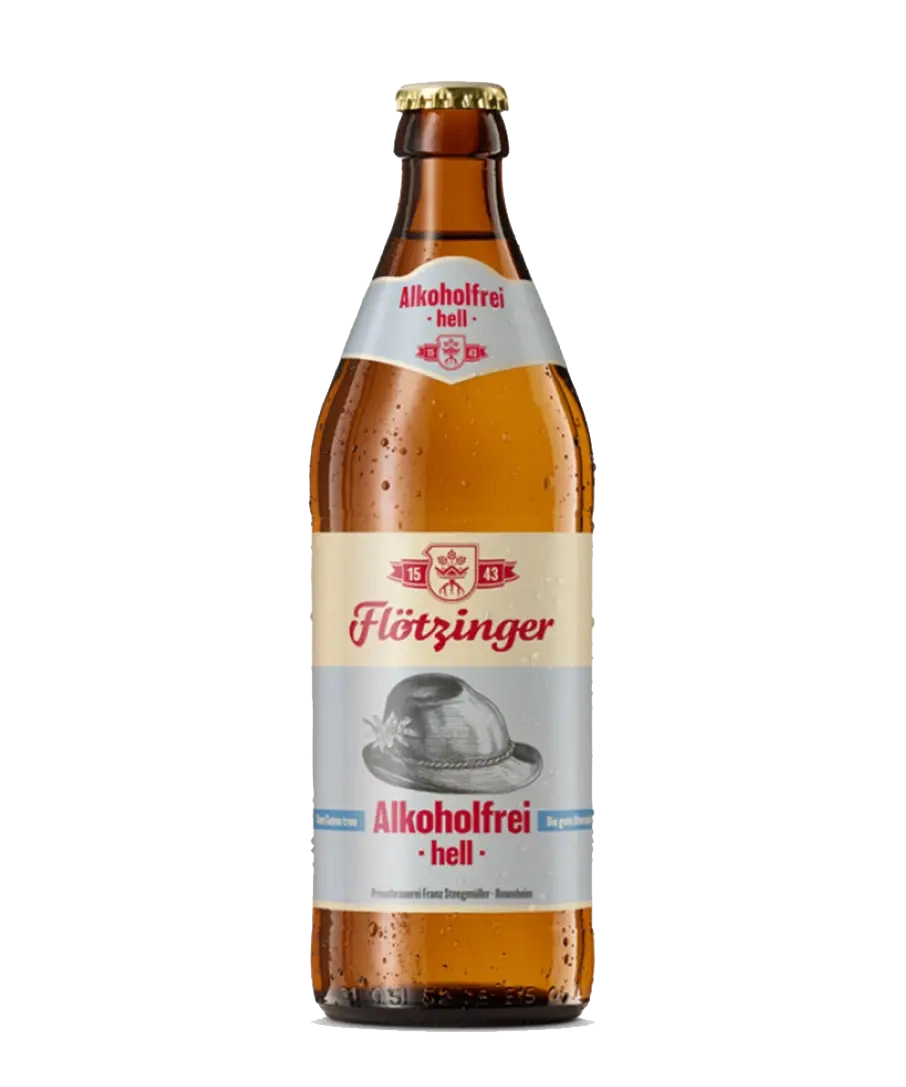 Flotzinger Hell Alkoholfrei – 6 x 500ml Bottles (0.5% ABV)