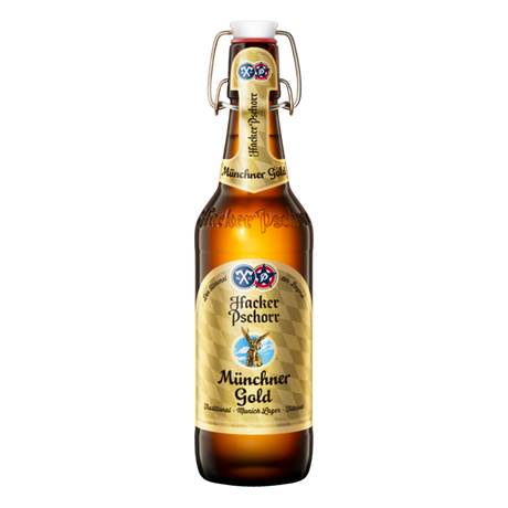 Hacker-Pschorr Munchner Gold Helles Lager - 500ml Bottle (5.5% ABV)