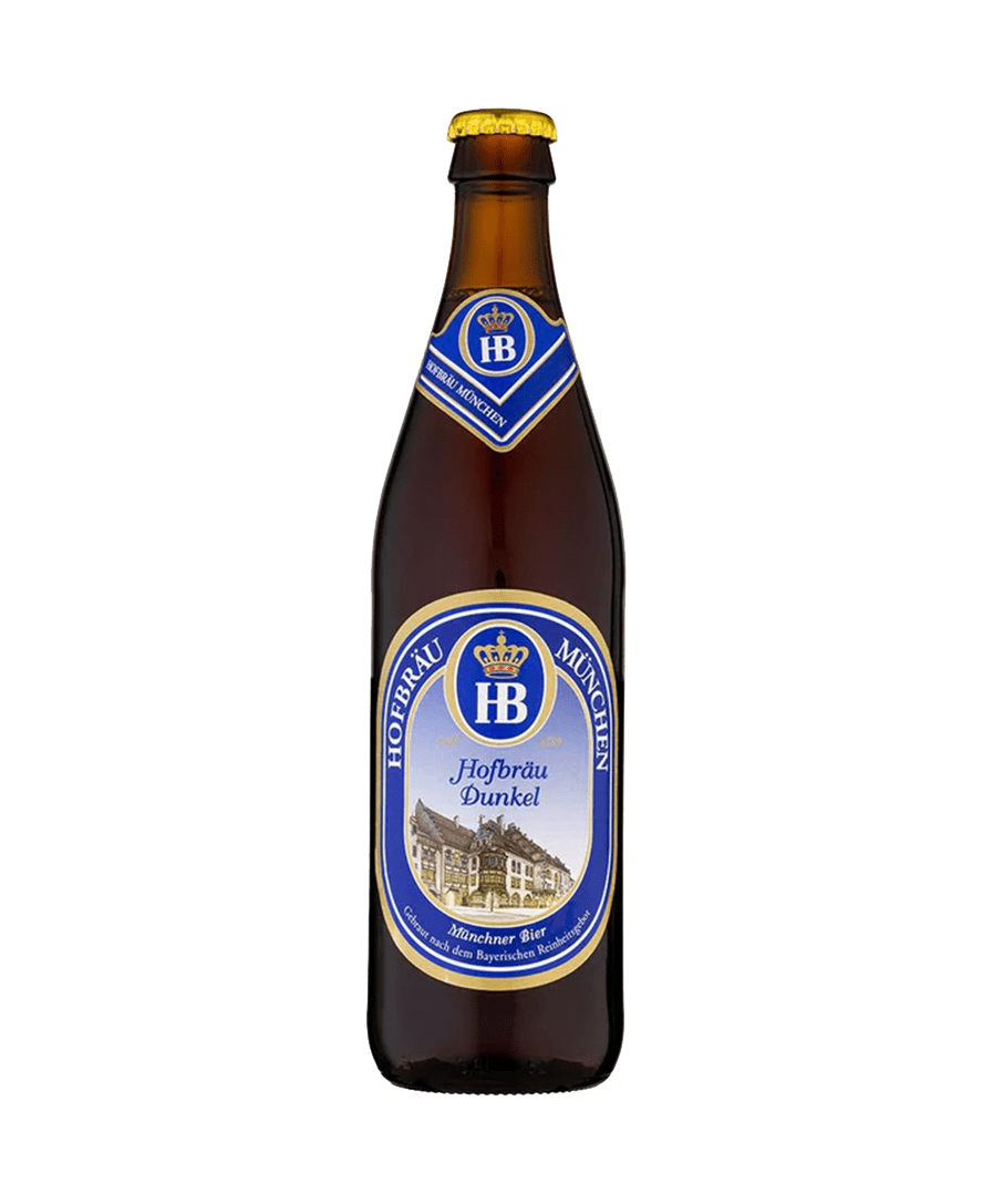 Hofbrau Dunkel German Dark Lager – 6 x 500ml Bottles (5.5% ABV)