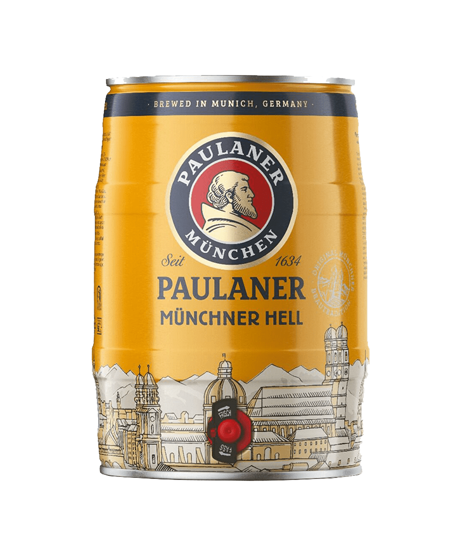 Paulaner Münchner Hell Mini Keg – 5 Litre (4.9% ABV)