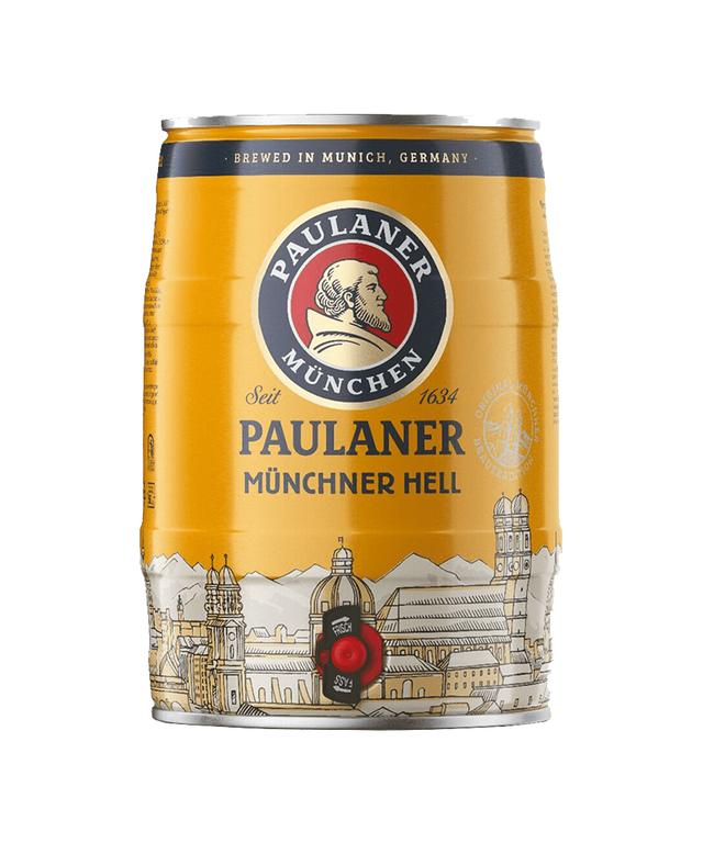 Paulaner Münchner Hell Mini Keg – 5 Litre (4.9% ABV)