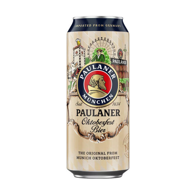 Paulaner Oktoberfest Beer - 6 x 500ml Cans (6% ABV)