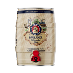Paulaner Oktoberfest Beer Mini Keg - 5 Litre (6.0% ABV) German Beer