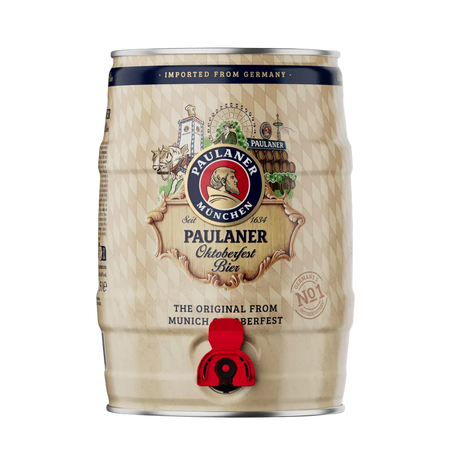 Paulaner Oktoberfest Beer Mini Keg - 5 Litre (6.0% ABV) German Beer