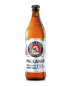 Paulaner Weissbier Alkoholfrei Wheat Beer – 6 x 500ml Bottles (0.0% ABV)