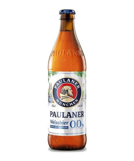 Paulaner Weissbier Alkoholfrei Wheat Beer – 6 x 500ml Bottles (0.0% ABV)