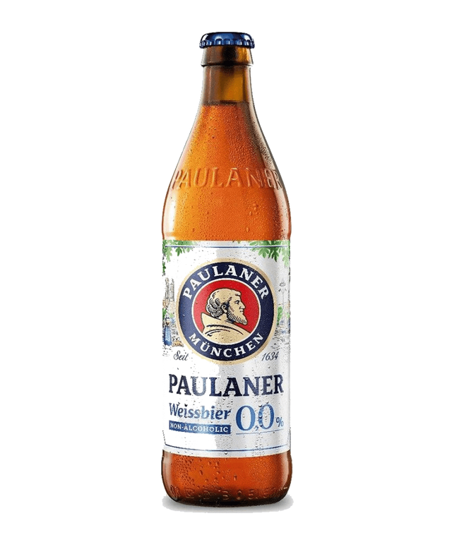 Paulaner Weissbier Alkoholfrei Wheat Beer – 6 x 500ml Bottles (0.0% ABV)