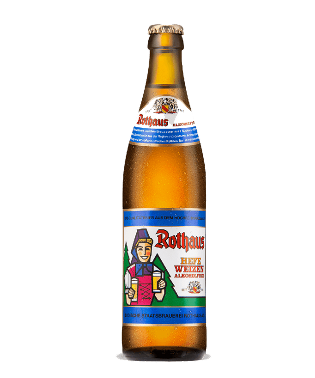 Rothaus Hefe Weizen Alkoholfrei Wheat Beer – 6 x 500ml Bottles (0.5% ABV)