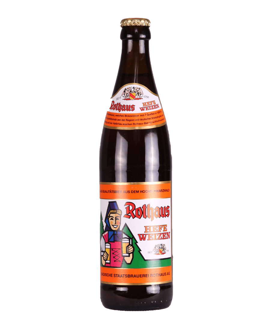 Rothaus Hefeweizen Wheat Beer – 6 x 500ml Bottles (5.4% ABV)