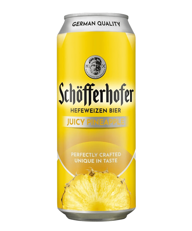 Schofferhofer Pineapple Low Alcohol Radler – 6 x 500ml Cans (2.5% ABV)