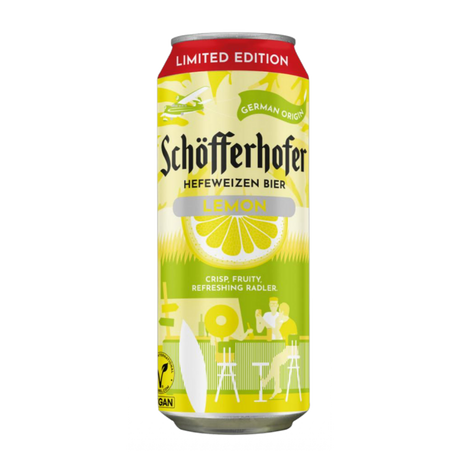 Schofferhofer Lemon Low Alcohol Radler - 500ml Can (2.5% ABV)
