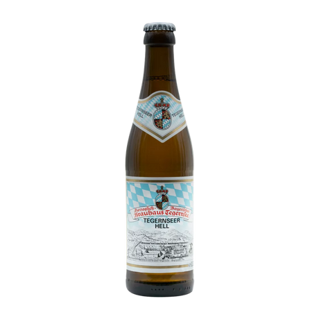 Tegernsee Hell German Beer - 6 x 330ml Bottles (4.8% ABV)