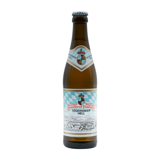 Tegernsee Hell German Beer - 6 x 330ml Bottles (4.8% ABV)